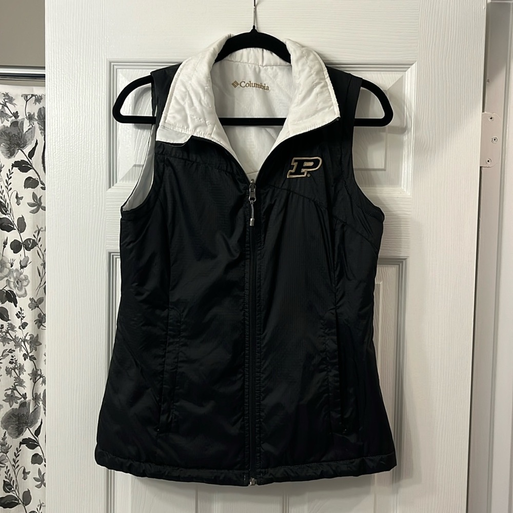 Women’s Columbia reversible vest - Purdue Boilermakers